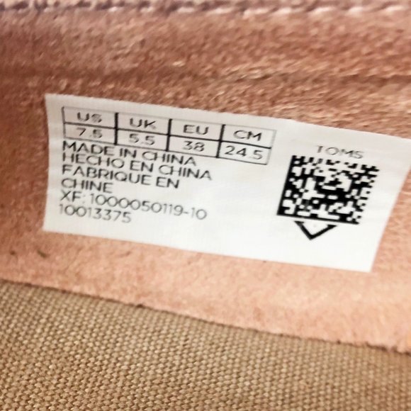 TOMS | Palma Pink Suede Espadrille Slip-On Shoes - Picture 8 of 9